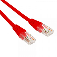  Патч-корд U/UTP, CAT 6, RJ45-RJ45, 26AWG, LSZH, красный, 0,3м REXANT