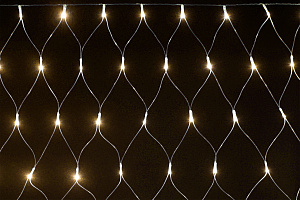  LIGHTING Гирлянда сеть 1,5х1,5м 160 светодиодов теплый белый свет IP20 прозрачный шнур 3м 230В контроллер 8 сцен IEK