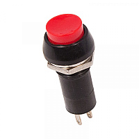  Выключатель-кнопка 250V 1А (2с) ON-OFF красная (PBS-11А)REXANT