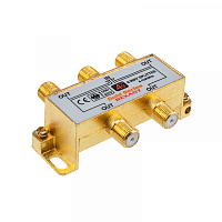  Делитель ТВх4 под F-разъем, 5-1000МГц, Gold (5 F-разъемов в комплекте) REXANT