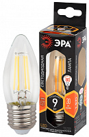  Лампочка светодиодная ЭРА F-LED B35-9w-827-E2 Е27 / Е27 9Вт филамент свеча теплый белый свет