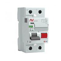  Устройство защитного отключения DV 2P 100А/ 30мА (AC) EKF AVERES