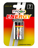  Батарейки Трофи CR123-1BL ENERGY POWER Lithium (10/100/8400)