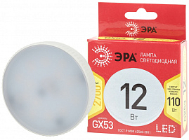  Лампочка светодиодная ЭРА RED LINE LED GX-12W-827-GX53 R GX53 12Вт таблетка теплый белый свет