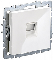  BRITE Розетка компьютерная RJ45 кат.5E РК10-БрБ белый