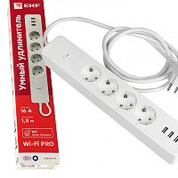  Умный удлинитель c USB Wi-Fi PRO EKF Connect