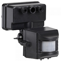  Датчик движения ДД-019 1100Вт 120град 12м IP44 черный IEK