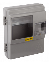  Корпус пластиковый навесной ЭРА ЩУРн-П 1/4 (КДЕ-1) (290х240х110) IP54 серый