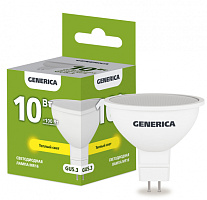  Лампа светодиодная MR16 софит 10Вт 230В 3000К GU5.3 GENERICA