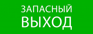  Пиктограмма "Запасный выход" 320х120мм (для EXIT, SAFEWAY-40) EKF
