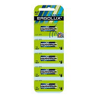  Ergolux Alkaline LR27A BL-5 (A27-BP5, батарейка,12В)