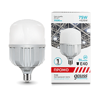  Лампа Gauss Elementary T140 75W 7000lm 4100K E40 Promo LED 1/12