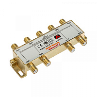  Делитель ТВх8 под F-разъем, 5-1000МГц, Gold (9 F-разъемов в комплекте) REXANT