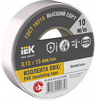  MIXTAPE 7 Изолента 0,15х15мм белая 10м IEK