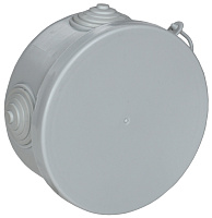  Коробка распаячная КМ для открытой проводки D=85х40мм IP54 4 гермоввода (7035) GENERICA