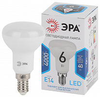  Лампочка светодиодная ЭРА STD LED R50-6W-840-E14 Е14 / Е14 6Вт рефлектор нейтральный белый свет