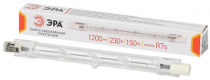  Лампочка галогенная ЭРА J118-150W-R7s-230V R7s 150Вт трубка теплый белый свет