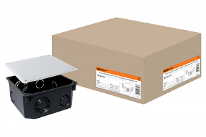  Распаячная коробка СП 110х110х50мм, крышка, IP20, TDM