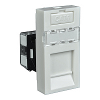  Розетка компьютерная RJ-45 Cat. 6E QUADRO QD 45x22,5/6 (HB)