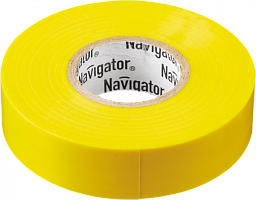 Изолента ПВХ 19мм (рул.20м) желт. NIT-A19-20/Y Navigator 71112