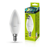  Ergolux LED-C35-11W-E14-3K (Эл.лампа светодиодная Свеча 11Вт E14 3000K 180-240В)