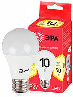  Лампочка светодиодная ЭРА RED LINE ECO LED A60-10W-827-E27 E27 / Е27 10Вт груша теплый белый свет