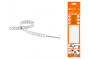  Стяжка белая ПУ многозвенная RS 10x300 (20 шт) TDM