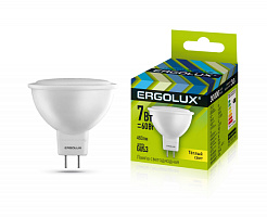  Ergolux LED-JCDR-7W-GU5.3-3K (Эл.лампа светодиодная JCDR 7Вт GU5.3 3000K 180-240В)