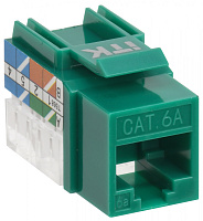  ITK Модуль Keystone Jack кат.6A UTP 110 IDC 90град зелёный