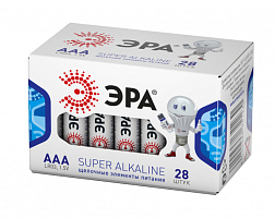  Батарейки ЭРА LR03-28 box SUPER Alkaline (28/1120/44800)