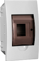 Корпус пластиковый ЩРВ-П-4 черная прозрачная дверь IP41 GENERICA