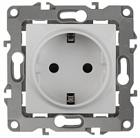  12-2111-01 ЭРА Розетка 2P+E Schuko, 16A-250В, IP20, винт, Эра12, белый (10/100/2100)