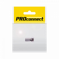  Разъем антенный, штекер F, SAT, с резиновым уплотнителем, 1 шт. PROconnect
