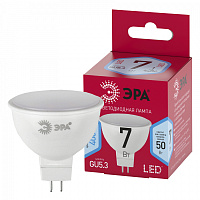  Лампочка светодиодная ЭРА RED LINE LED MR16-7W-840-GU5.3 R GU5.3 7 Вт софит нейтральный белый свет
