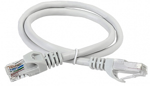  ITK Коммутационный шнур (патч-корд) кат.6 UTP PVC 10м серый