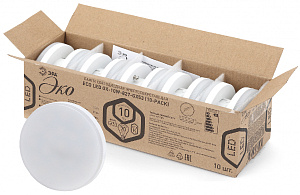  Лампочка светодиодная ЭРА RED LINE ECO LED GX-10W-840-GX53 (10-PACK) GX53 10Вт таблетка нейтральный белый свет