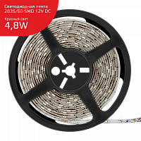  Лента Gauss LED Elementary 2835/60 12V 4.8W Красный 8mm IP66 5m (ZIP bag) 1/50