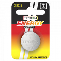  Батарейки Трофи CR2025-1BL ENERGY POWER Lithium (10/240/38400)