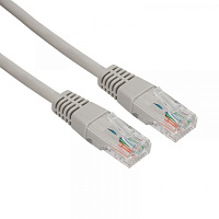  Шнур коммутационный, патч-корд U/UTP RJ45-RJ45, CAT 5e, LSZH серый, 3м REXANT 