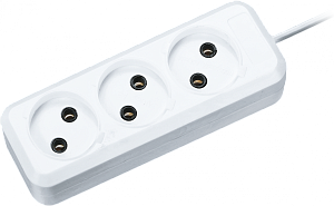  Удлинитель 3х3м без заземл. 6А IP20 71 449 NPE-S1-03-300-X-2х0.75 ШВВП 2х0.75 Navigator 71449