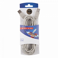  Кабель шт. USB-А – шт. USB-A, 2,4А, 3м, ПВХ, серый REXANT