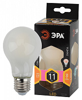  Лампочка светодиодная ЭРА F-LED A60-11W-827-E27 frost Е27 / E27 11Вт филамент груша матовая теплый белый свет