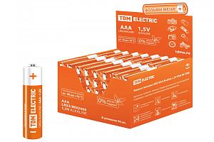  Элемент питания LR03 AAA Alkaline 1,5V PAK-96 TDM