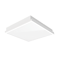  Светодиодный светильник VARTON тип кромки V-Clip 600х600 35 Вт 4000 K IP54 RAL9010 с равномерной засветкой с рассеивателем опал ПК в комплекте аварийн