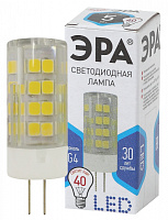  Лампочка светодиодная ЭРА STD LED JC-5W-220V-CER-840-G4 G4 5Вт керамика капсула нейтральный белый свет
