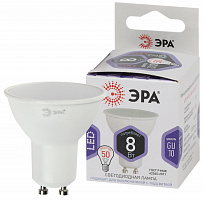  Лампочка светодиодная ЭРА STD LED MR16-8W-860-GU10 GU10 8Вт софит холодный дневной свет