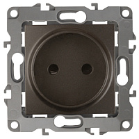  12-2105-13 ЭРА Розетка 2P, 16A-250В, IP20, Эра12, бронза (10/100/3200)