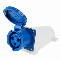  Розетка 133 стационарная 2Р+РЕ 63А 220В IP67 REXANT