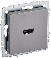  BRITE Розетка HDMI РHDMI-0-БрС сталь IEK