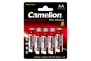  Camelion Plus Alkaline LR6 5+3 (LR6-BP5+3, пальчиковая батарейка АА 1.5В)